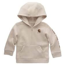 Toddler Boy's Malt Long Sleeve Half-Zip Hooded Fleece Sweatshirt by Carhartt at Fleet Farm