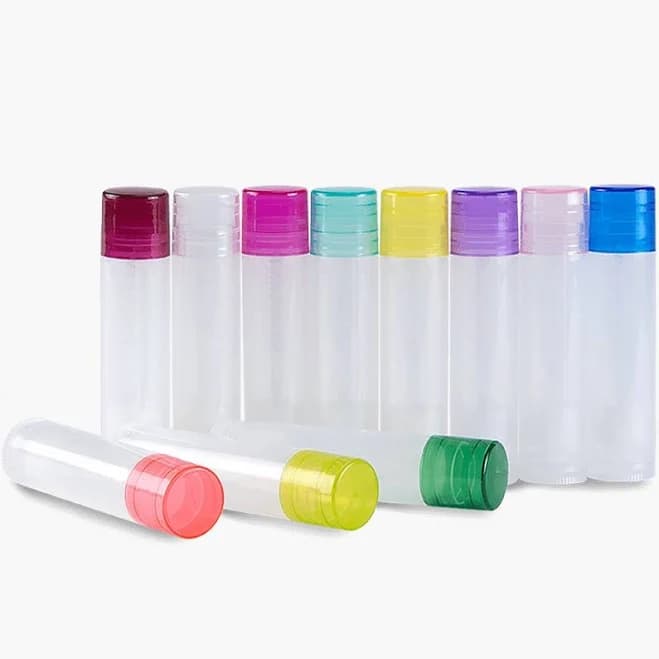 Aromatics.com Lip Balm Tubes with Colored Caps