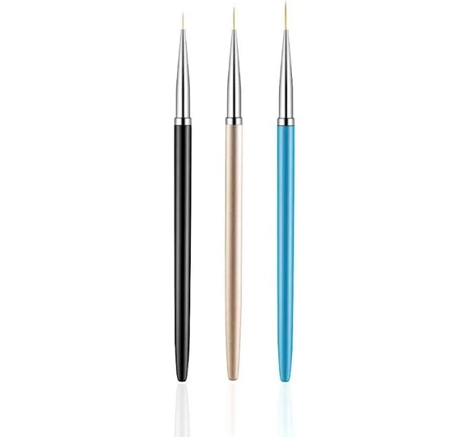 3Pcs Nail Art Liner Brushes