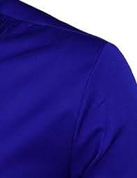 ZEROYAA Mens Slim Fit Long Sleeve Tuxedo Dress Shirts/Prom Performing Shirts, Z54-royal Blue, Large : Buy Online at Best Price in KSA - Souq is now Amazon.sa: Fashion
