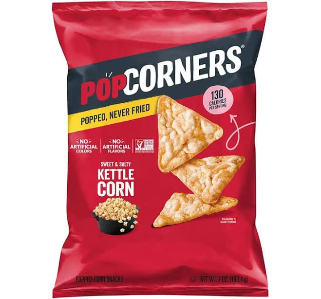 Popcorners Corn Chips Carnival Kettle 7 oz