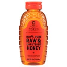 Nate's Raw & Unfiltered Honey, 16 oz (1 lb) 454 g