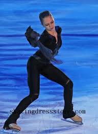 spandex Beaded 2017 female figure skating outfits FC1060 - Black - Color - Ice Skating Dresses -SkatingDressStore.com