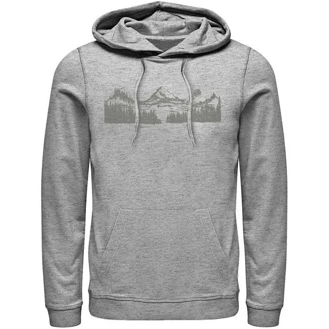 Nature Mountain Panel Hoodie