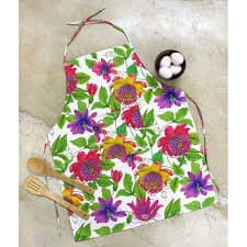 Floral Print Apron With Pocket Online| The Feel Good Studio