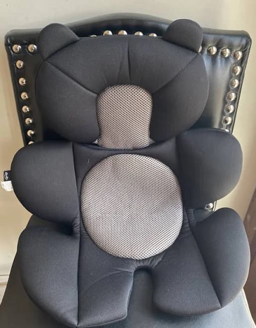 G Ganen Infant Baby Cozycushion Sleeping Cushion Head and Body Support Cushion Stroller and Seat Comfort Cushio (Black)