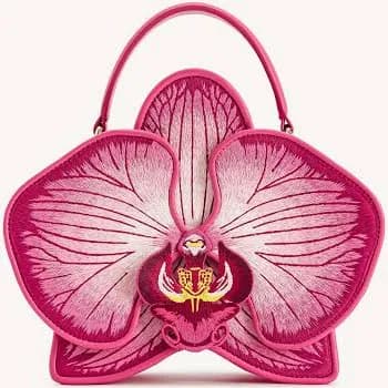 Flora Orchid Top Handle Bag
