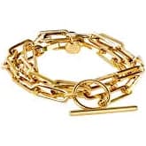 Bracelet with large stainless steel links
