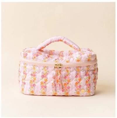 Glam and Go Quilted Cosmetic Bag
