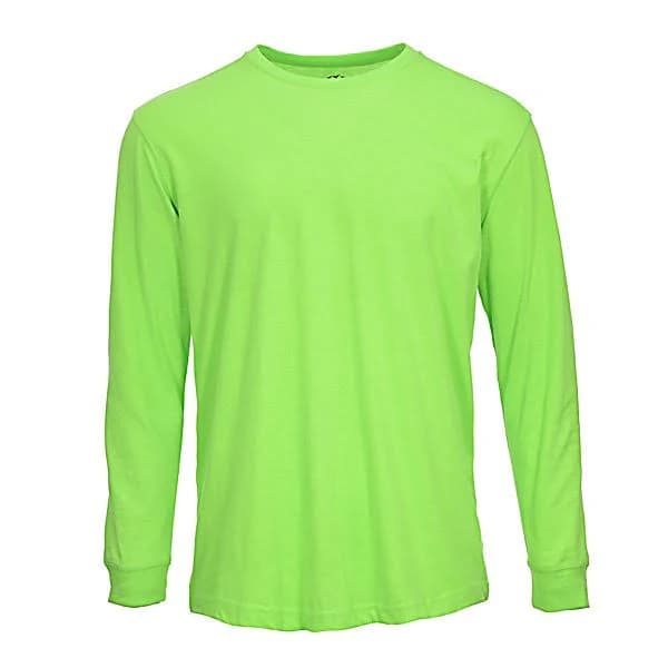 Blue Mountain Men's Jersey Crew Neck Long-Sleeve T-Shirt