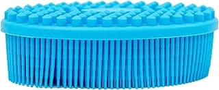Silicone Sensory Brush - Large, Tactile, Gentle Exfoliation, Blood Circulation, Sensitive Skin, 3.8 oz, Teal, Age 3+