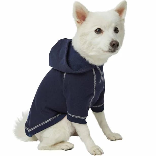 Blueberry Pet Essentials Soft Comfy Better Basic Cotton Blend Dog Hoodie Sweatshirt