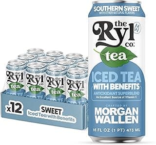Ryl Iced Tea, Wallen's Sweet Tea, Antioxidant Superblend, No Artificial Ingredients, 16.0 Fl Oz (12-Pack)