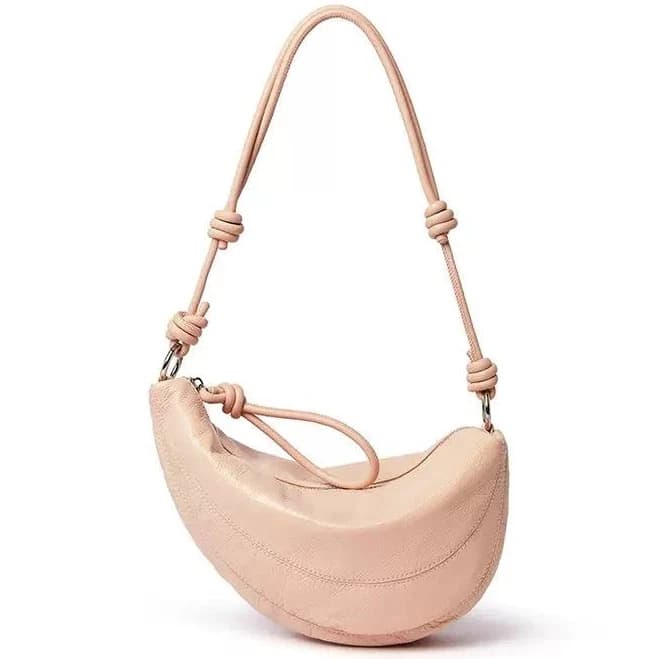 Genuine Leather Dumpling Saddle Bag