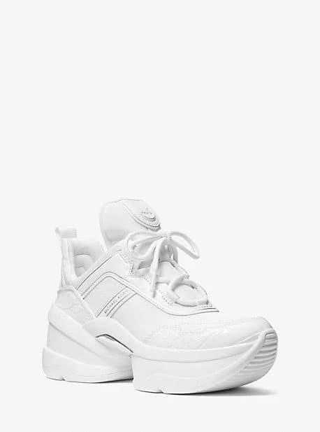 Michael Kors Women's Olympia Low-top Mixed-Media Sneakers