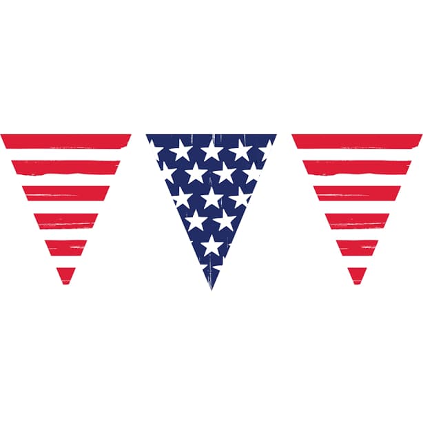Amscan Patriotic Pennant Banner