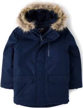 The Children's Place Boys Midweight Microfleece Parka Jacket