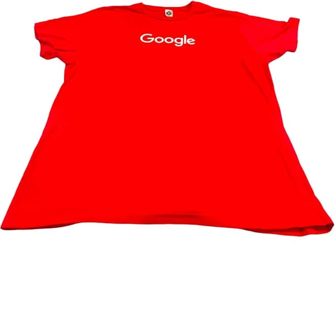 Google T-shirt Unisex Xx Large Red Us Blanks Made In Usa Very Clean