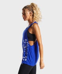 Gymshark Legacy Fitness Drop Arm Vest - Blue | Gymshark