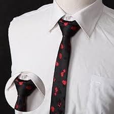 Dan Smith DANF0036 Multicolored 5cm-width Polyester Slim Ties Dress Boyfriend Skinny Ties - 5 Styles Available Presents For Designer: Buy Online at Best Price in UAE - Amazon.ae