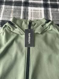 REI TomboyX Constant Zip Up Hoodie Organic Cotton-Blend Basil Size Small Unisex | eBay