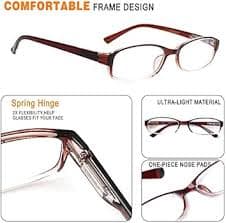 NORPERWIS 6 Pack Ladies Reading Glasses for Women Blue Light Blocking Spring Hinge Fashion Eyeglasses Readers for Women (Mix Color, 1.25) : Buy Online at Best Price in KSA - Souq is