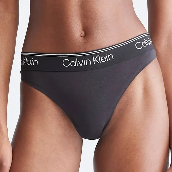 Calvin Klein Women's Logo Waistband Thong