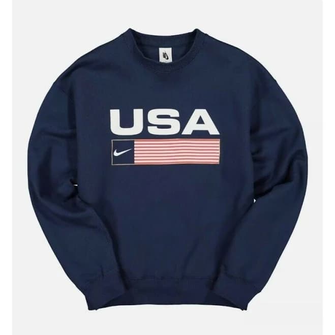 Nike Men's Swoosh Striped Crew