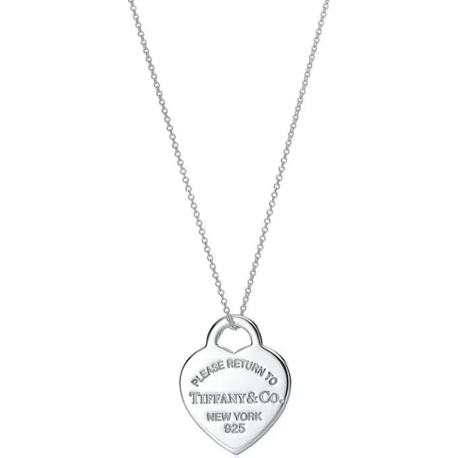 Tiffany Heart Tag Pendant in Silver