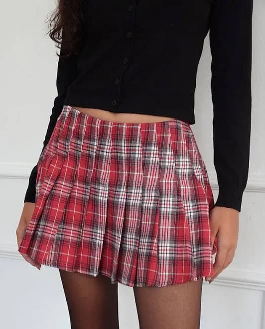 Cida Women's Tartan Mini Skirt