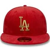 LA Dodgers MLB Cord Red 59FIFTY Fitted Cap