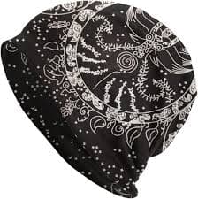 Amazon.com: The Triple Moon Goddess Wiccan Pentagram Symbol Beanie, Unisex Knitted Beanie, Sports, Leisure, Skiing, Mountaineering, Warm Hat. Black : Clothing, Shoes & Jewelry