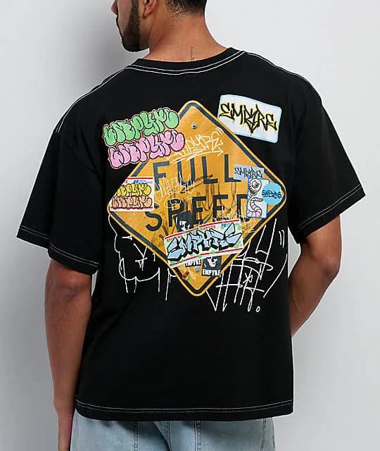 Empyre Graffiti Sign Black T-Shirt