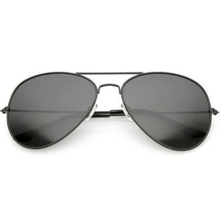 Oversize Aviator Sunglasses with Crossbar