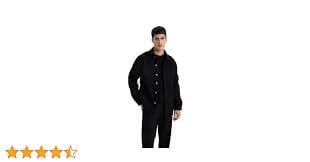 DeFacto Man Woven Top Relax Fit Polo Neck Overshirt B7382AX, Black XL: Buy Online at Best Price in Egypt - Souq is now Amazon.eg