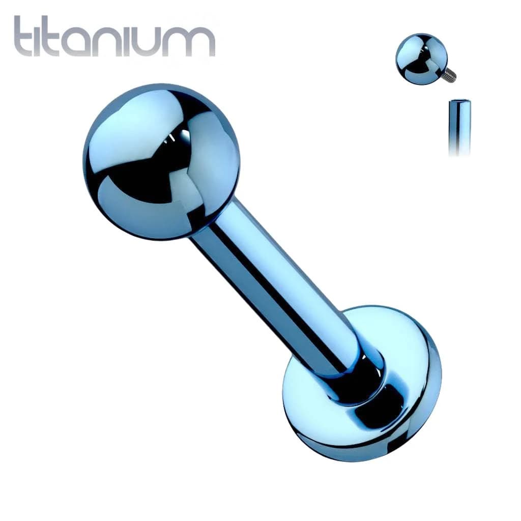 16ga Titanium Internally Threaded Labret