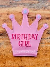 Birthday Crown Embroidery Design 2 FINISHES | Ellia Jacksford