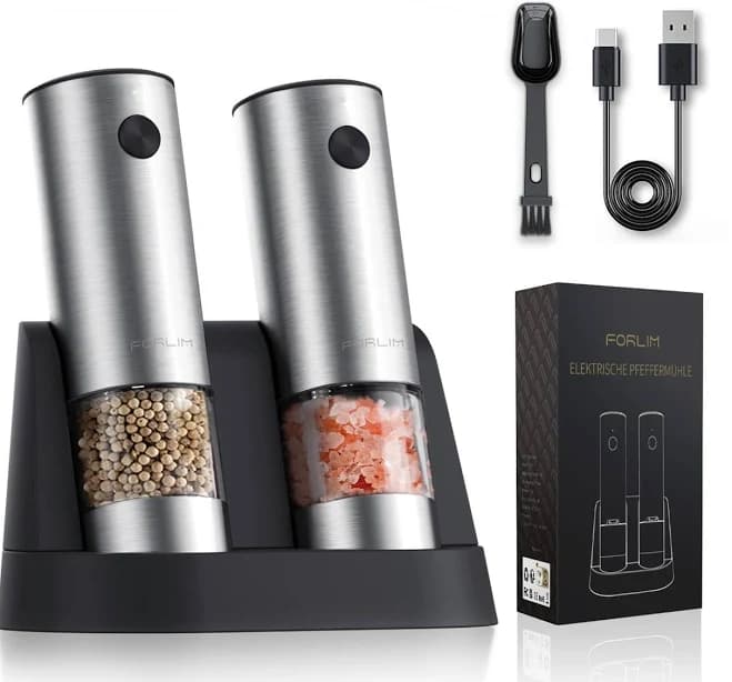 Forlim Electric Salt and Pepper Grinder Set