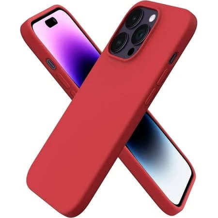 Apple iPhone 15 Pro 用シリコンケ_ス レッド