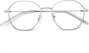 Amazon.com: GHARAZ Metal Blue Light Blocking Reading Glasses for Men Women,Polygonal Fashion Presbyopic Glasses (Color : Silver, Size : 3.5+) : Health & Household