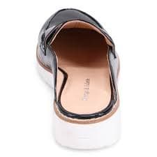 Django & Juliette Olmm Mule - Black/White – Open Court