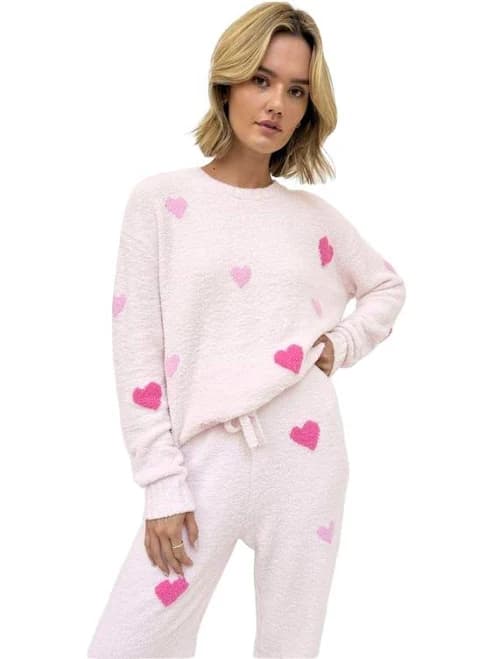 Splendid Fuzzy Sweater PJ Set