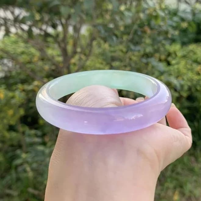 Natural Jade Bangle Bracelet