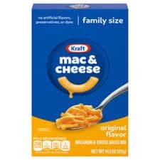 Kraft Original Flavor Mac & Cheese Family Size, 14.5 oz (411 g)