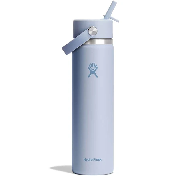 Hydro Flask 24oz Wide Mouth Flex Straw Cap in Surf