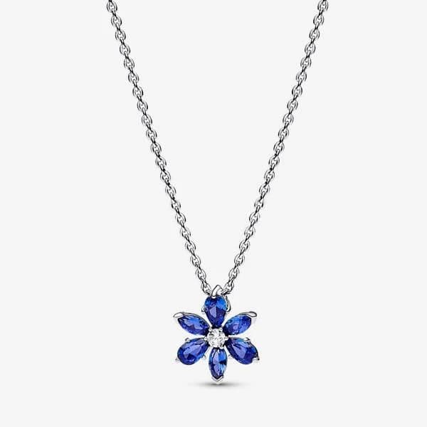 Pandora Sterling Silver Sparkling Herbarium Cluster Pendant Necklace