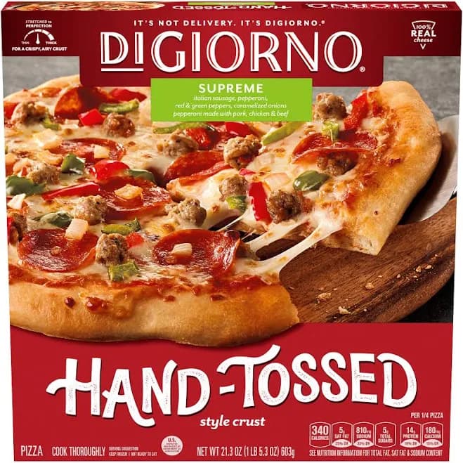Digiorno Hand-Tossed Style Crust Supreme Frozen Pizza
