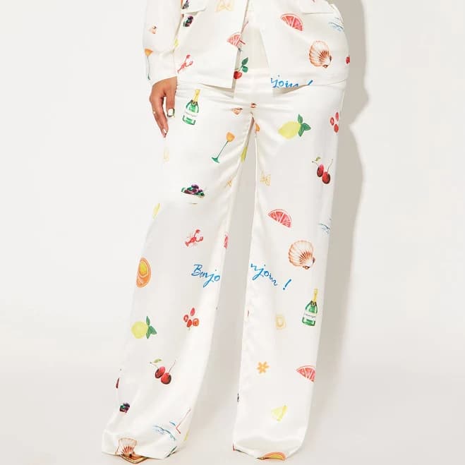 Fashion Nova Women's Coastal Getaway Wide Leg Pants