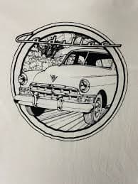 Vintage Fruit Loom T-Shirt Mens Medium Preshrunk Graphic Print Cadillac White | eBay