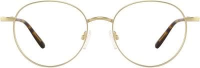 Hansen Round Green Rim/Brown Temples